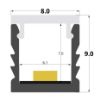 Image de Profilé en aluminium encastrable 8x9mm, 2 mètres