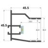 Image de Profilé en PVC pour béton, 3 mètres