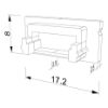 Image de Embout noir pour profil en aluminium SL08-03