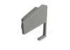 Image de Embout gris droit pour profilé en aluminium pour étagère SH01-03