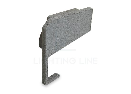 Image de Embout gris gauche pour profilé en aluminium pour étagère SH01-03