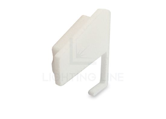 Image de Embout blanc droit pour profilé en aluminium pour étagère SH01-03