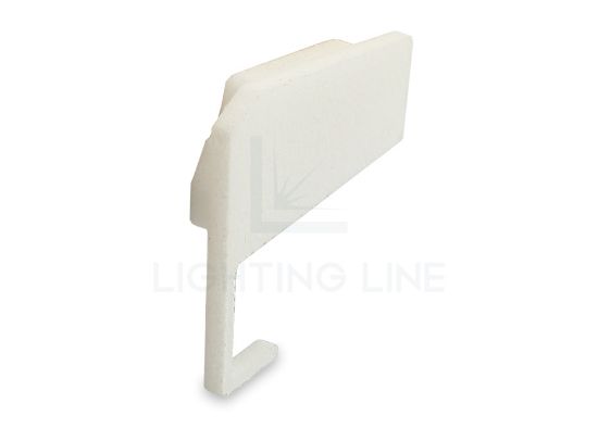 Image de Embout blanc gauche pour profilé en aluminium pour étagère SH01-03