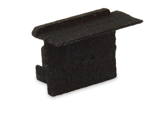 Image de Embout noir gauche pour profil en aluminium encastré RE12-16