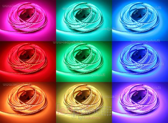Image de Ruban led RGB 5m 4040 168led/m 24V 16W/m PCB 8mm