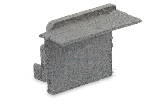 Image de Embout gris droit pour profil en aluminium encastré RE12-16