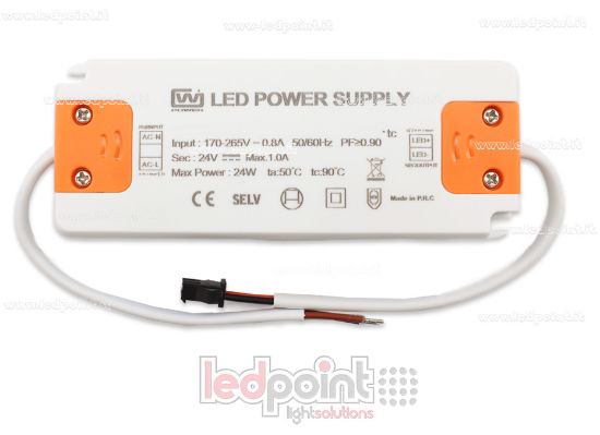 Image de Transformateur ultra thin 24W 24V avec câbles