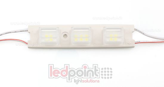 Image de Module led 3014 Osram, 2,4W 24V, blanc froid 6500K, IP65 avec lentille 15°*85°