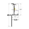Image de Profilé aluminium pour carrelage mural 11mm