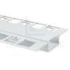 Image de Perfil d'aluminium peint blanc pour placoplâtre 62x12mm
