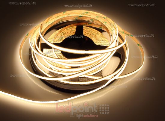 Image de Ruban led COB 10m blanc chaud 3000K CRI Ra>93 320led/m 24V 8W/m