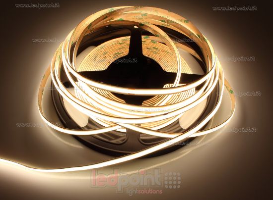 Image de Ruban led COB 10m blanc chaud 3000K CRI Ra>93 480led/m 24V 10,5W/m