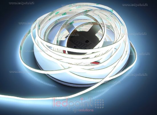 Image de Ruban led COB blanc froid 5m 6000K CRI Ra>93 400led/m 24V PCB 5mm 10W/m