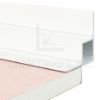Image de Profilé angulaire en aluminium peint en blanc pour placoplâtre 16x12mm