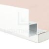 Image de Profilé angulaire en aluminium peint en blanc pour placoplâtre 16x12mm
