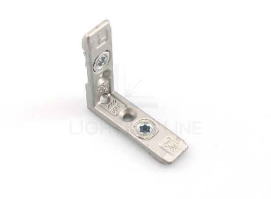 Image de Jonction en métal pour profilés en aluminium miroir à 90° vertical