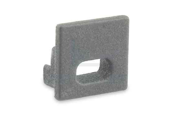 Image de Embout gris en plastique avec passe-câble pour profilé SL14-16