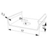 Image de Clip de fixation pour profil en aluminium SL01-01, SL02-06 et AN01-03
