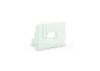 Image de Embout blanc en plastique avec passe-câble pour profilé SL15-01 avec diffuseur bas
