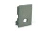 Image de Embout gris en plastique avec passe-câble pour profilé SL15-01 avec diffuseur haut