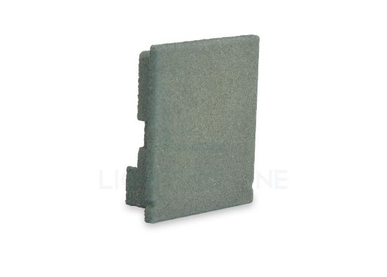 Image de Embout gris en plastique avec passe-câble pour profilé SL15-01 avec diffuseur haut