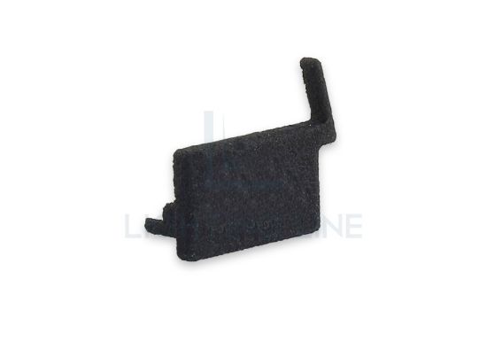 Image de Embout droit noir en plastique avec passe-câble pour profilé SL16-16