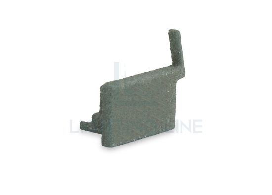 Image de Embout droit gris en plastique avec passe-câble pour profilé SL16-16