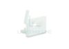 Image de Embout gauche blanc en plastique avec passe-câble pour profilé SL16-16 avec diffuseur haut