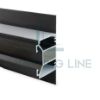 Image de Profilé en aluminium à double émission lumineuse pour montage mural 31x70mm
