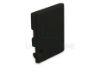 Image de Embout noir en plastique avec passe-câble pour profilé SL01-01 avec diffuseur haut