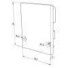 Image de Embout blanc en plastique avec passe-câble pour profilé SL01-01 avec diffuseur haut