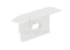 Image de Embout blanc en plastique avec passe-câble pour profilé RE05-01