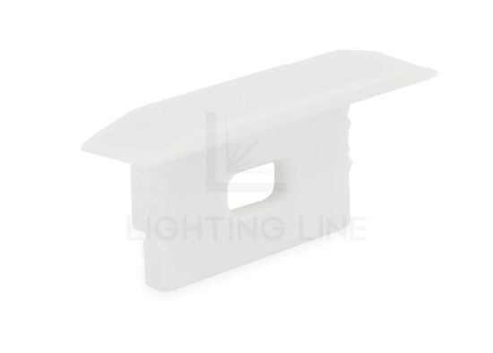 Image de Embout blanc en plastique avec passe-câble pour profilé RE05-01