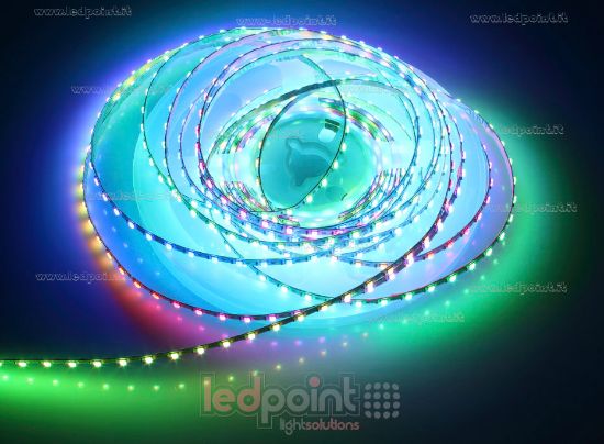 Image de Ruban LED 5m RGB Matriçable 0807 Puce WS2812 133LED/m 12V 5,5W/m PCB 2,6mm