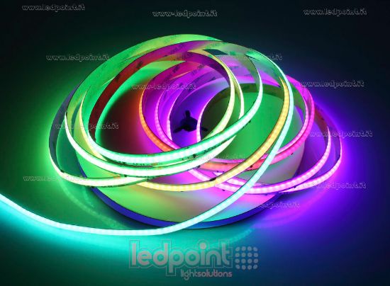 Image de Ruban led matriçable RGB 5m COB WS2811 chip 720led/m 24V 19W/m