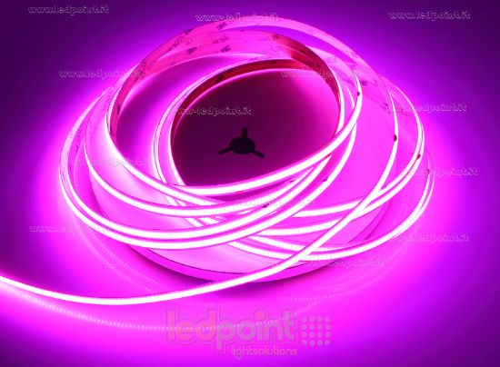 Image de Ruban led COB rose 10m 480leds/m 24V 12W/m