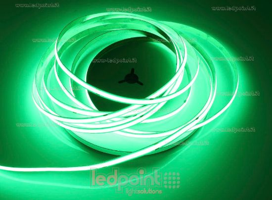 Image de Ruban led COB vert 10m 480leds/m 24V 12W/m