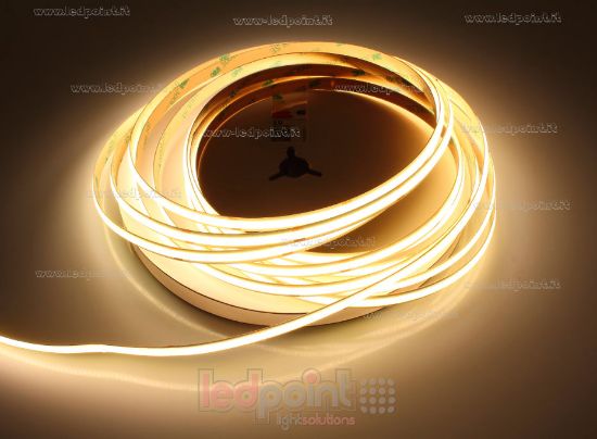 Image de Ruban led COB 10m blanc chaud 3000K CRI Ra>90 480leds/m 24V 10,5W/m 120lm/W