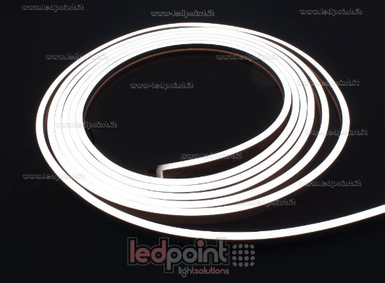 Image de Led Neon Flex 6x12mm blanc chaud 4000K 2835 24V 11W 140led/m IP65 30m
