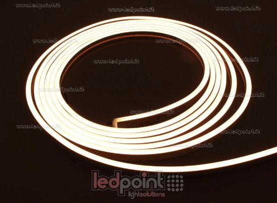 Image de Led Neon Flex 6x12mm blanc chaud 2700K 2835 24V 11W 140led/m IP65 30m