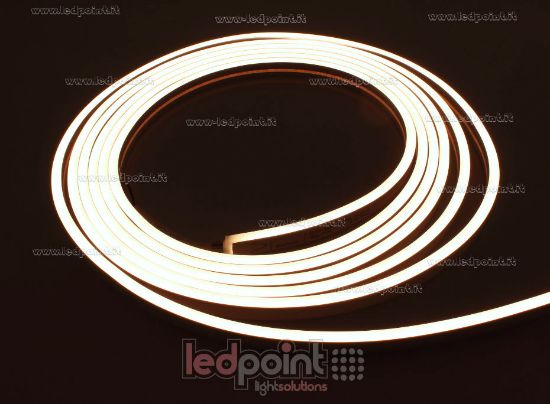 Image de Led Neon Flex 6x12mm blanc chaud 3000K 2835 24V 11W 140led/m IP65 30m