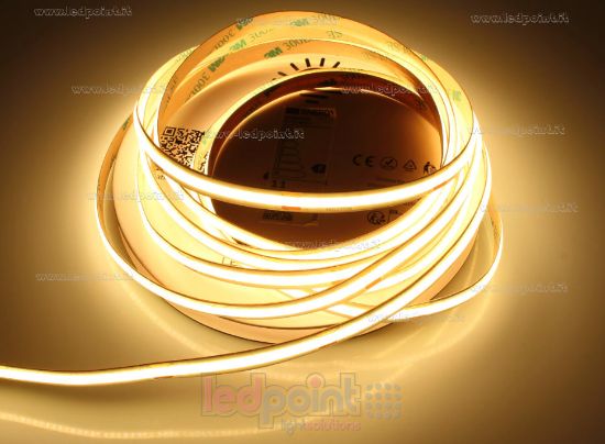 Image de Ruban led COB 10m blanc chaud 2700K CRI Ra>90 480leds/m 24V 11W/m
