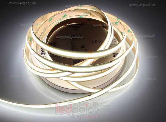 Image de Ruban led COB 5m blanc 4000K CRI Ra>90 480leds/m 24V 16W/m 140lm/W