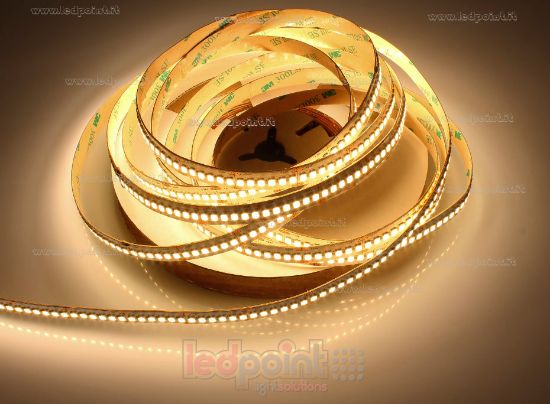 Image de Ruban led blanc chaud 5m 3000K 3step Honglitronic 240leds/m 2835 Parylene IP65 24V 14.4W/m