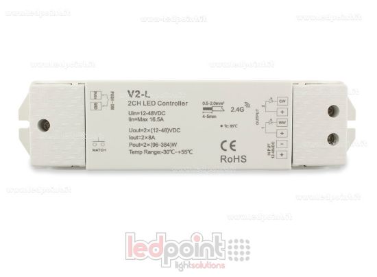 Image de Variateur CCT 12-48V, 2ch*8A, RF 2.4G
