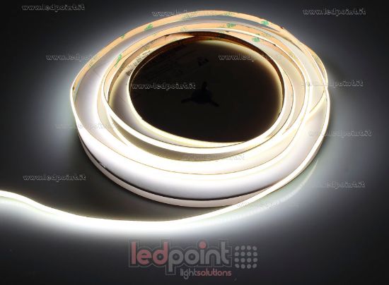 Image de Ruban led COB 10m blanc 4000K CRI Ra>93 384leds/m 12V 8,6W/m PCB 5mm avec stabilisateur de courant