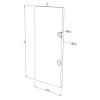 Image de Embout en aluminium blanc pour profilé en aluminium WL04-05