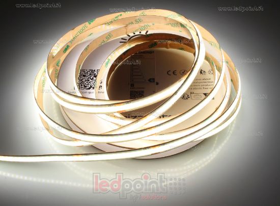 Image de Ruban led COB blanc 5m 4000K CRI Ra>93 320led/m 24V 9W/m