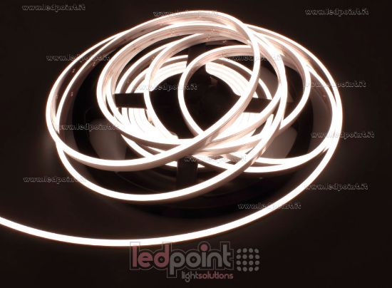 Image de Led Neon Flex 4x8mm blanc chaud 3000K 2835 24V 11W 180led/m IP65 5m