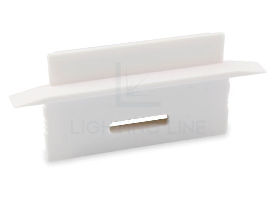 Image de Embout blanc haut pour profilé en aluminium encastrable RE04-07